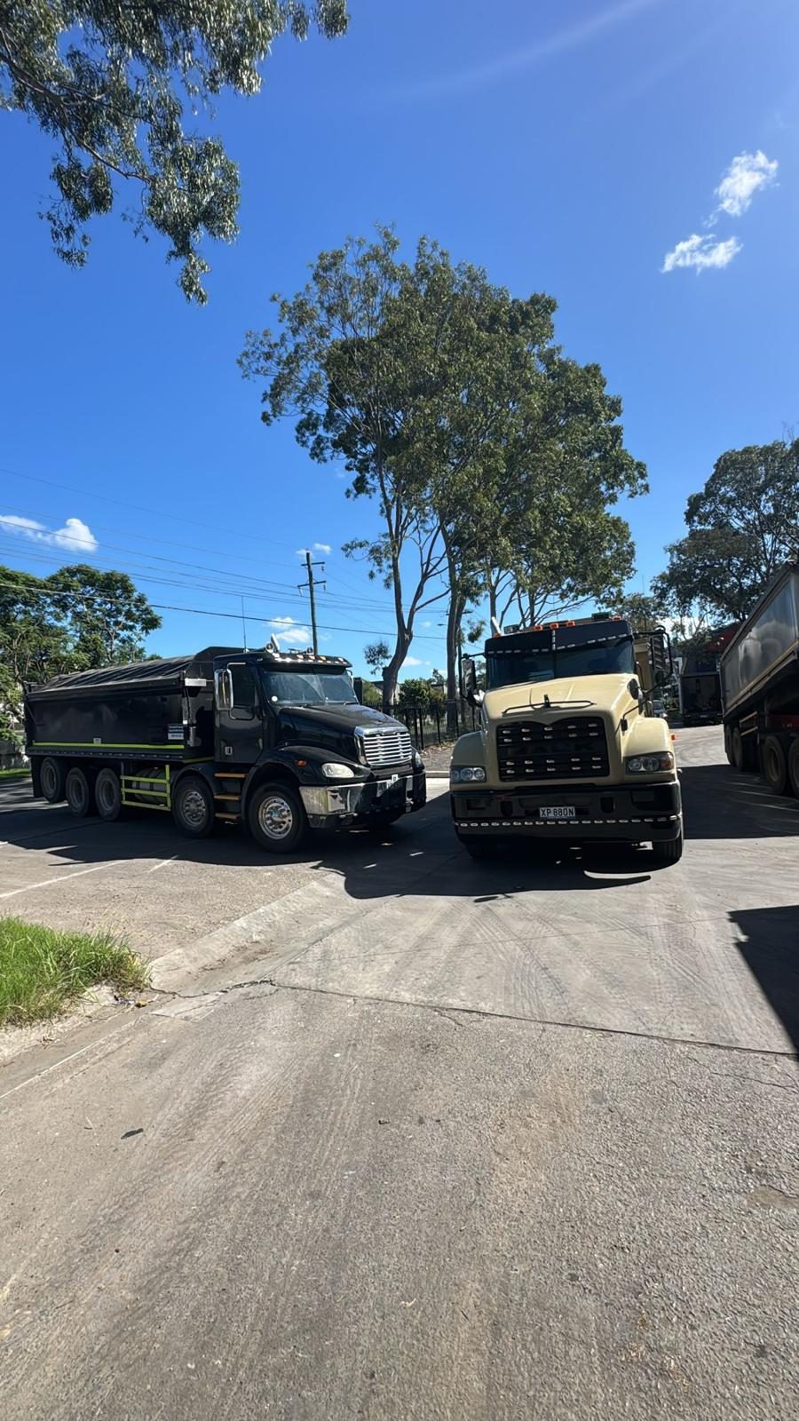 Apex truck on the road