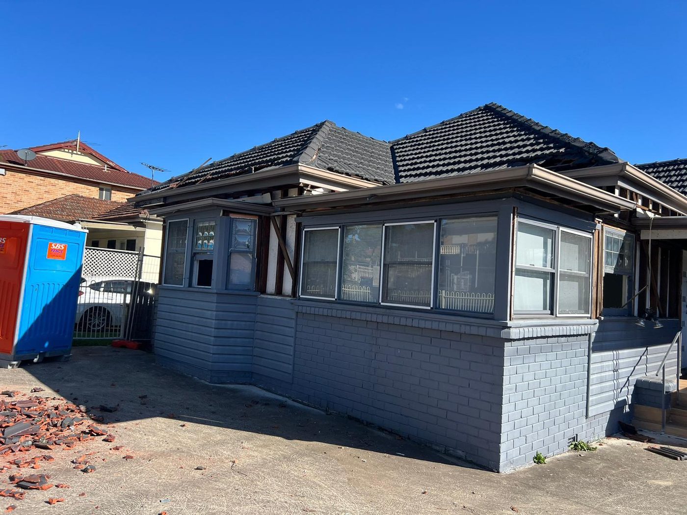 House standing before demolition
