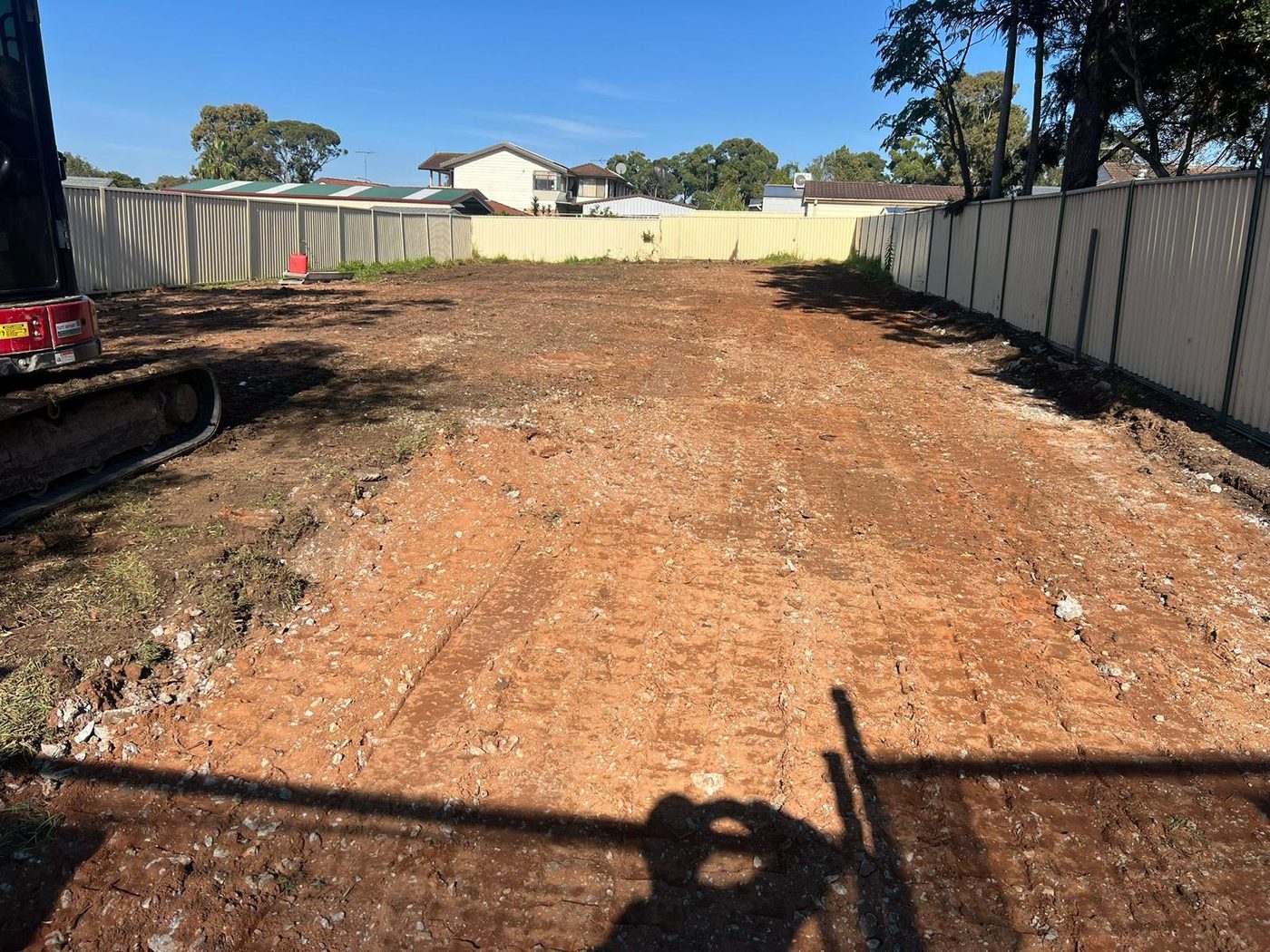 Mid-strip site with rubble
