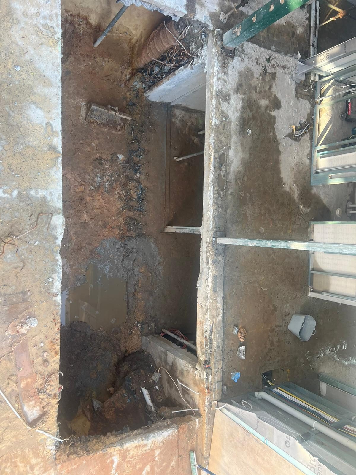 Deep basement excavation